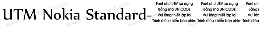 UTM Nokia Standard字体转换